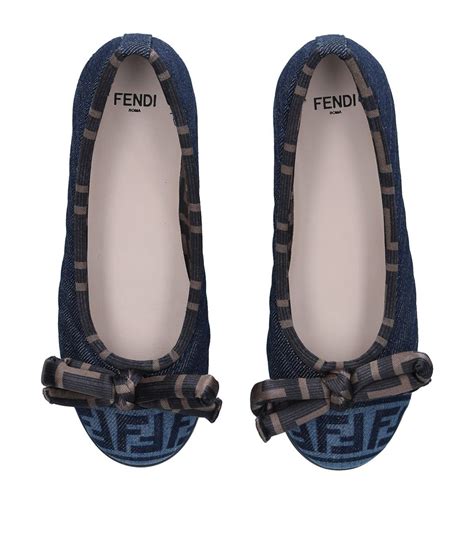 fendi flat logo shoes
